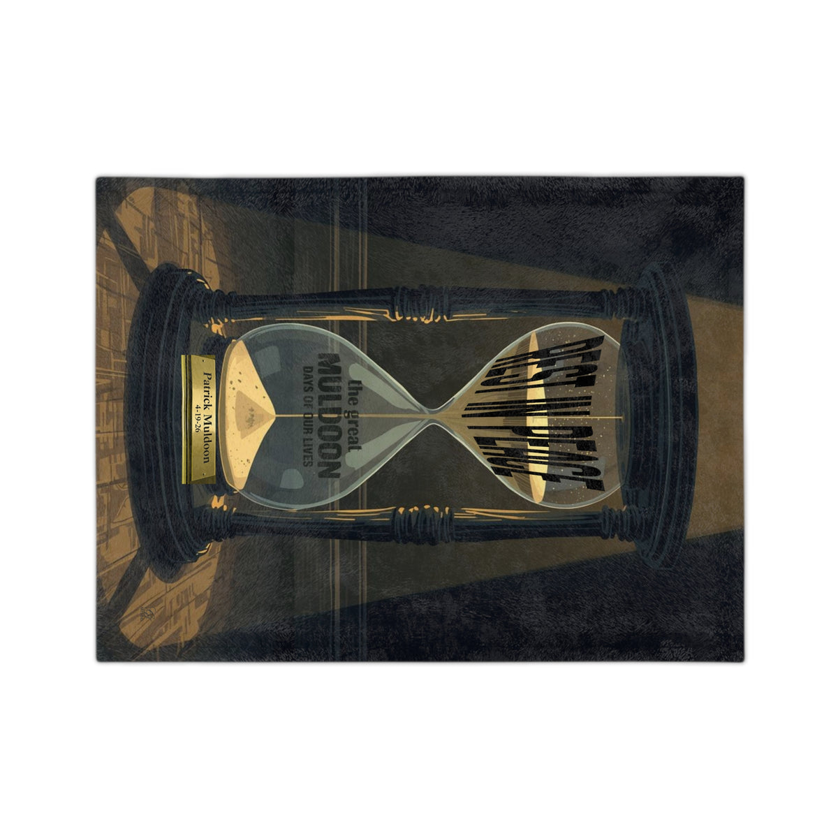 Patrick Muldoon Hourglass Velveteen Microfiber Blanket | -Souvenir