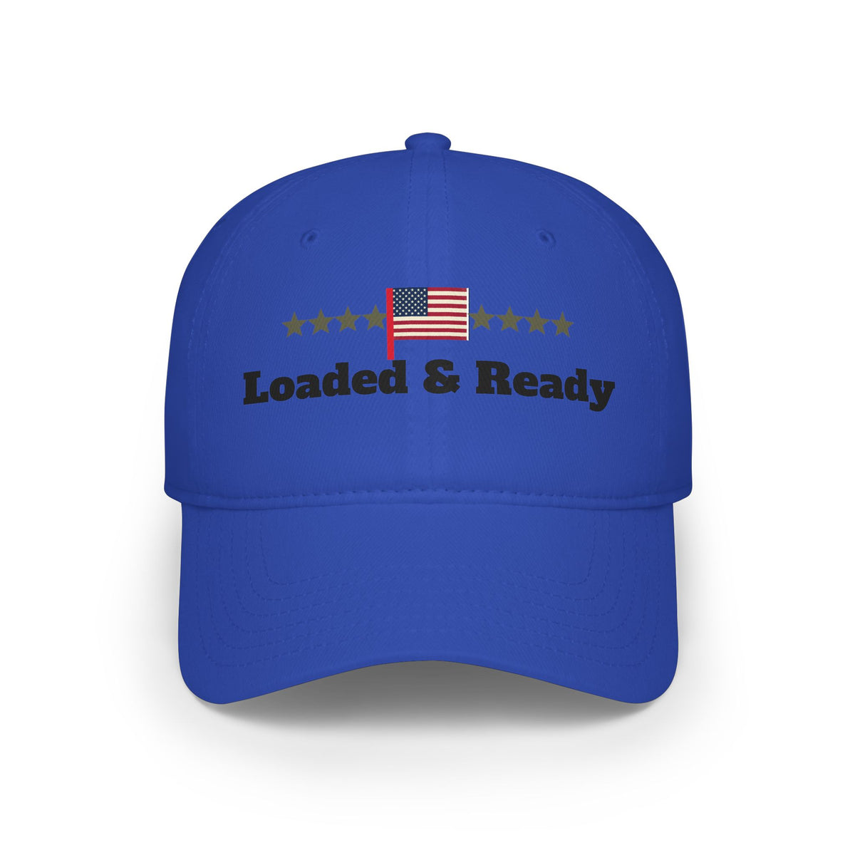 "Loaded & Ready" Flag Embroidery Cap | American Baseball Hat