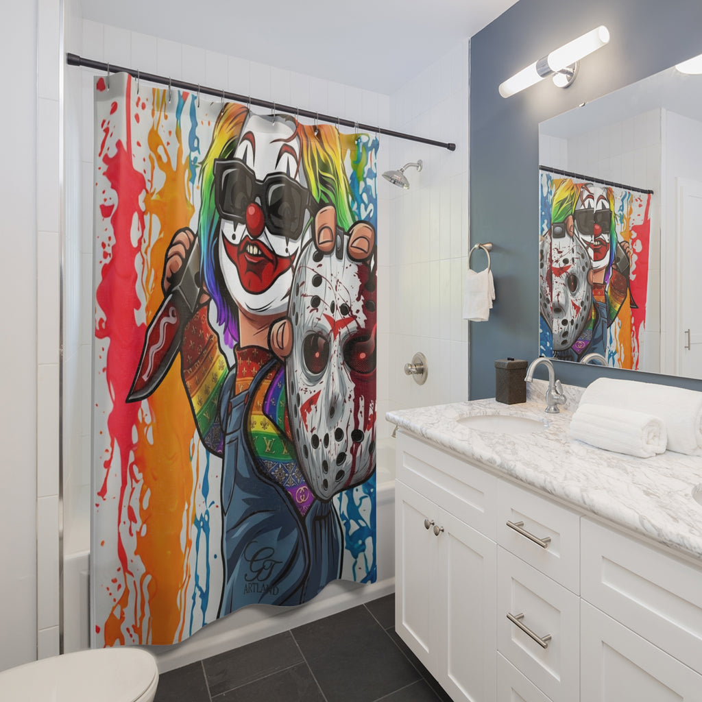 Rainbow Slasher Designer Bathroom Decor by GT Artland