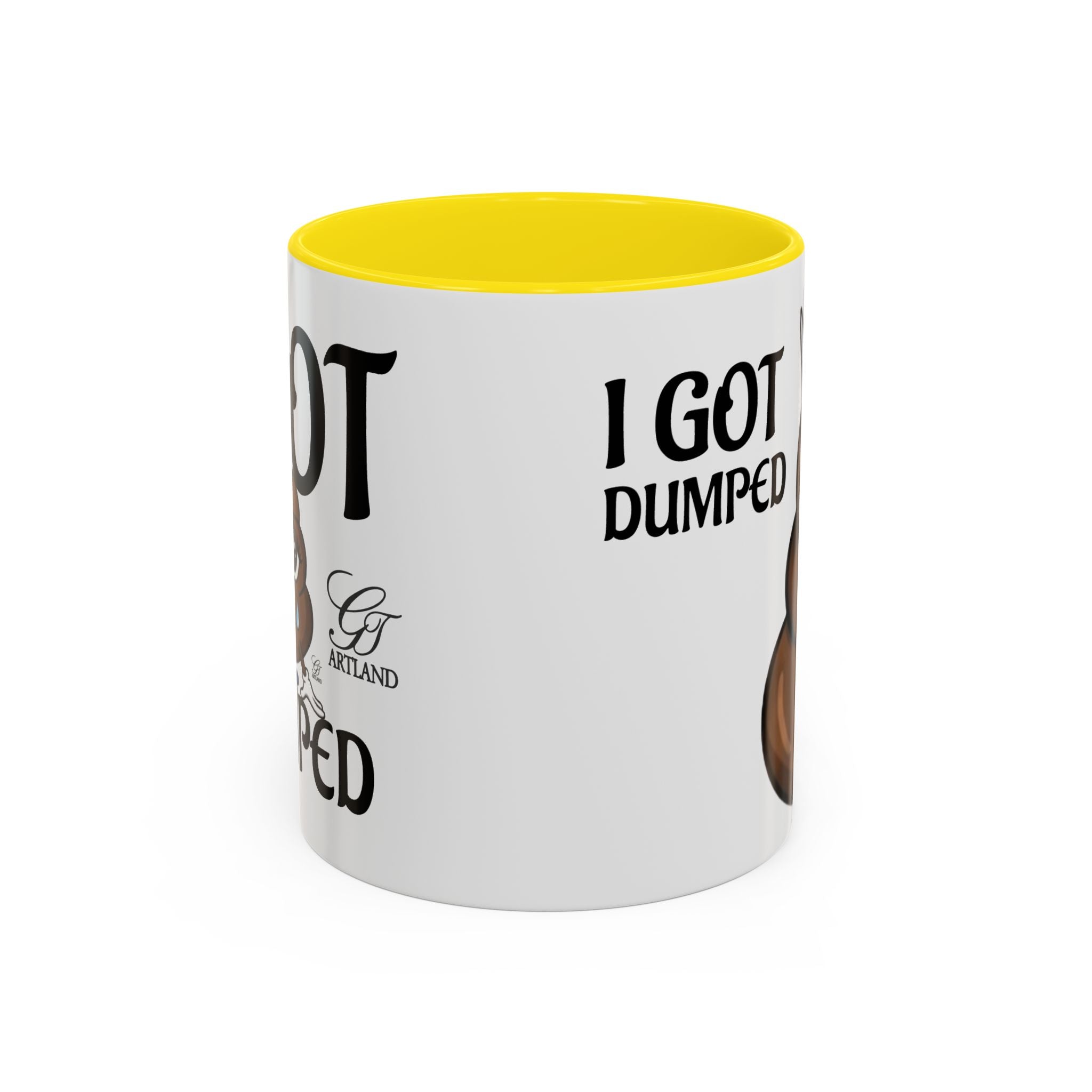 Copy of Funny Sad Poop Mug - "I Got Dumped" Accent Coffee Cup