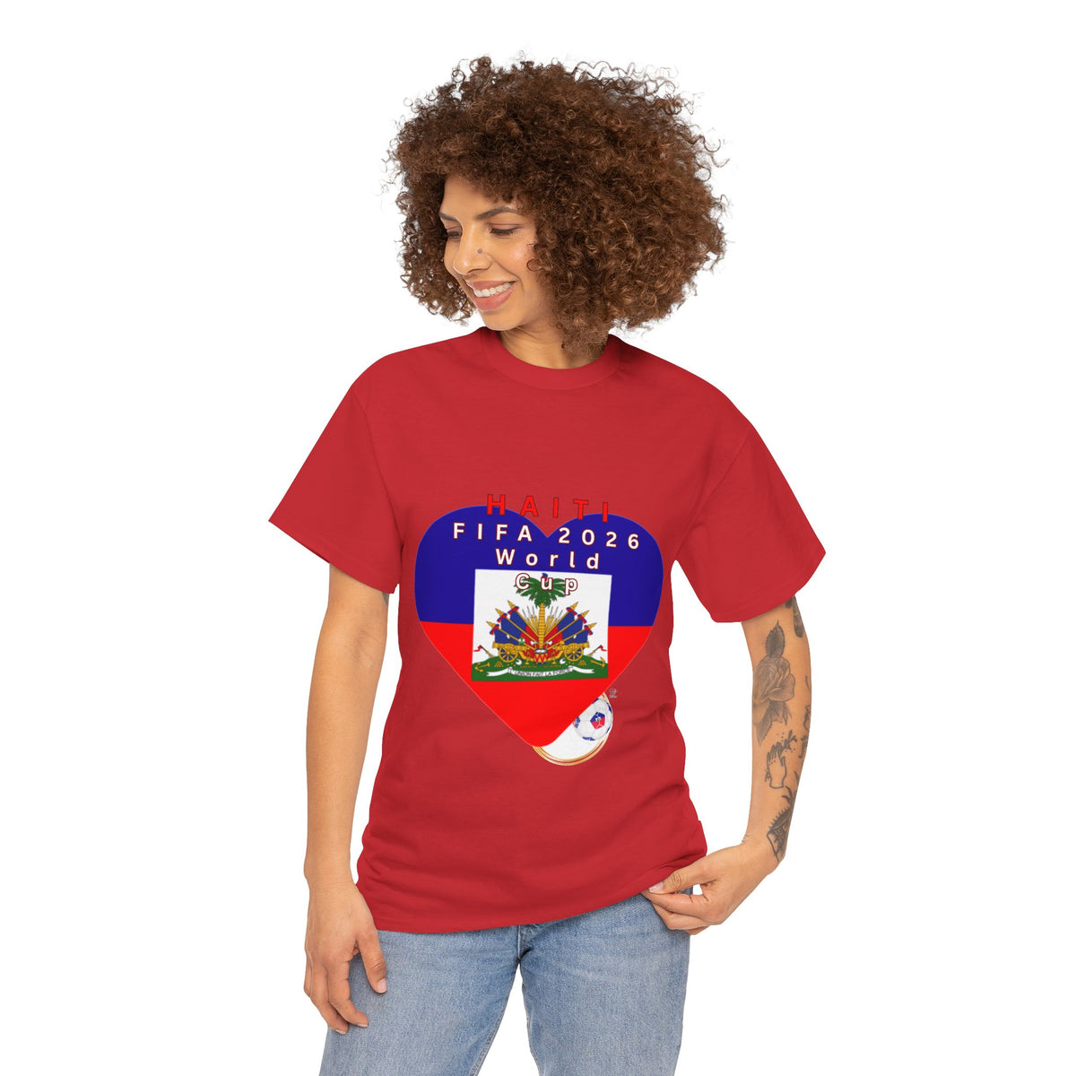 Heart of The Haitian Flag Tee