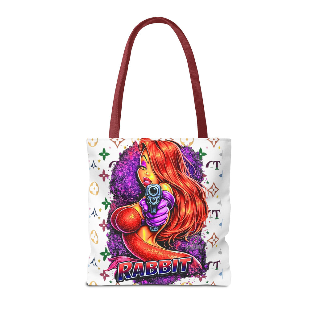 Rabbit Pin-Up Tote Bag – Retro Femme Fatale by GT Artland