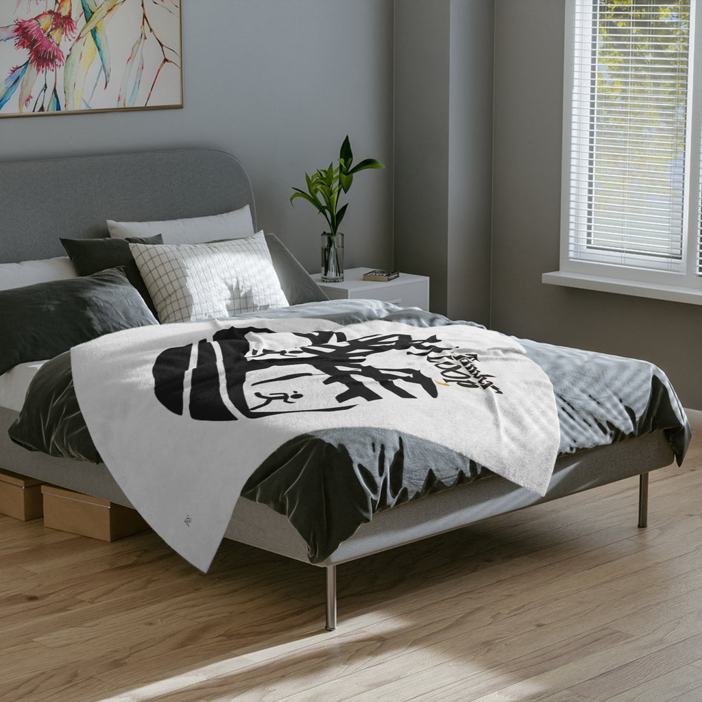 Timber Loop Tree Logo Velveteen Blanket | Trail Running Design by GT Artland