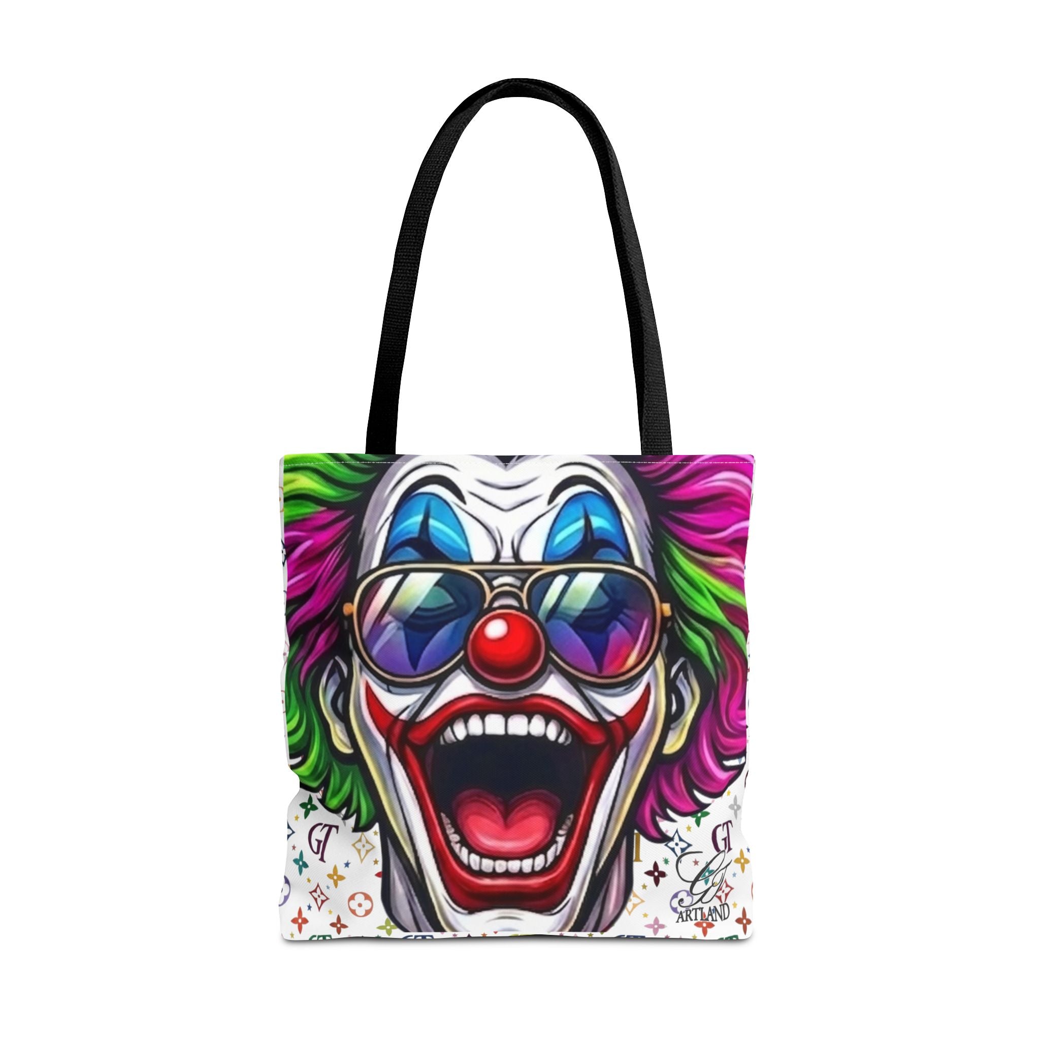 GT Soldier Designer Colorful Clown Face Tote Bag by GT Artland