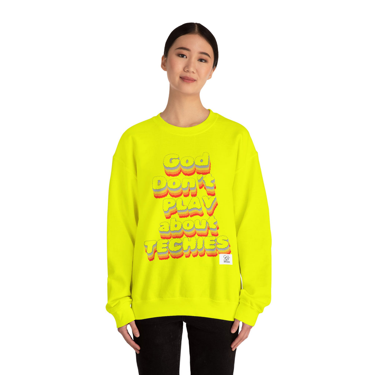 God Don't Play About Techies Unisex Crewneck Sweatshirt