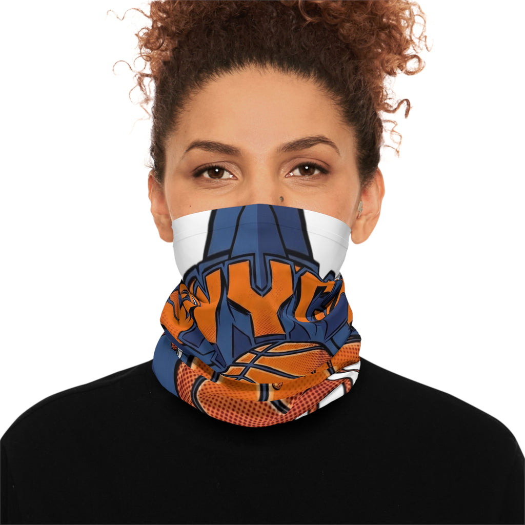 Dripping NYC Basketball Neck Gaiter | Streetball Graphic Scarf by GT Artland