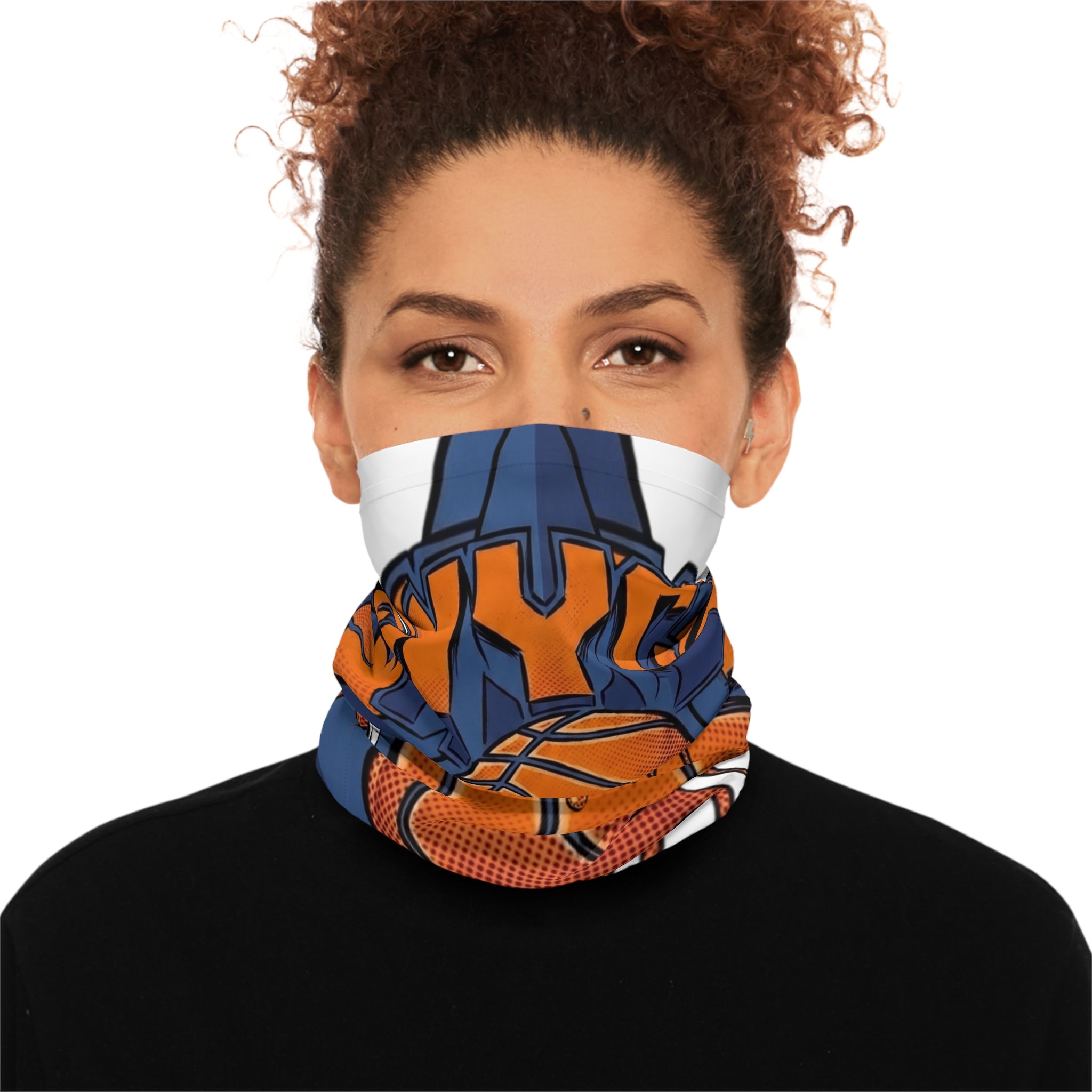 Dripping NYC Basketball Neck Gaiter | Streetball Graphic Scarf by GT Artland