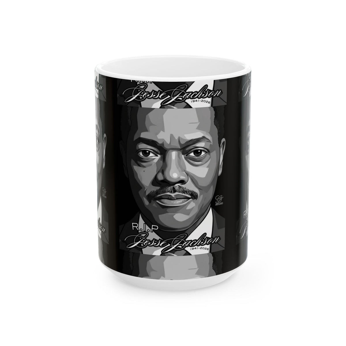 Jesse Jackson Legacy Black and White Ceramic Mug