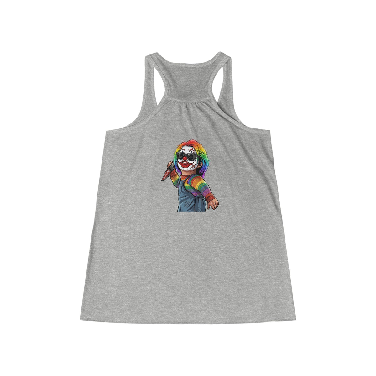 Rainbow Slasher womans racerback tank by GT Artland