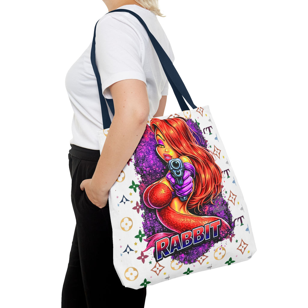Rabbit Pin-Up Tote Bag – Retro Femme Fatale by GT Artland