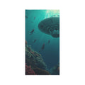 Underwater UFO Divers Neck Gaiter | Sci‑Fi  Alien Graphic Face Mask