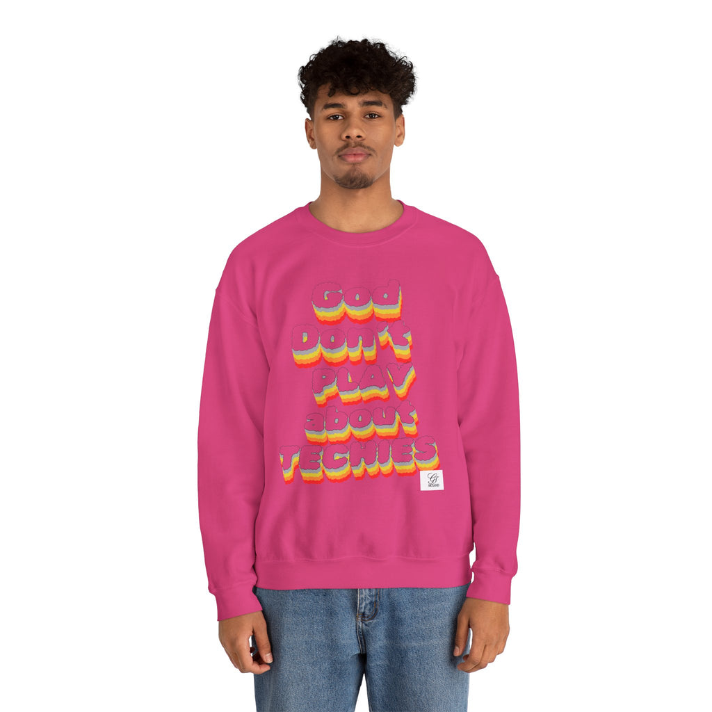God Don't Play About Techies Unisex Crewneck Sweatshirt