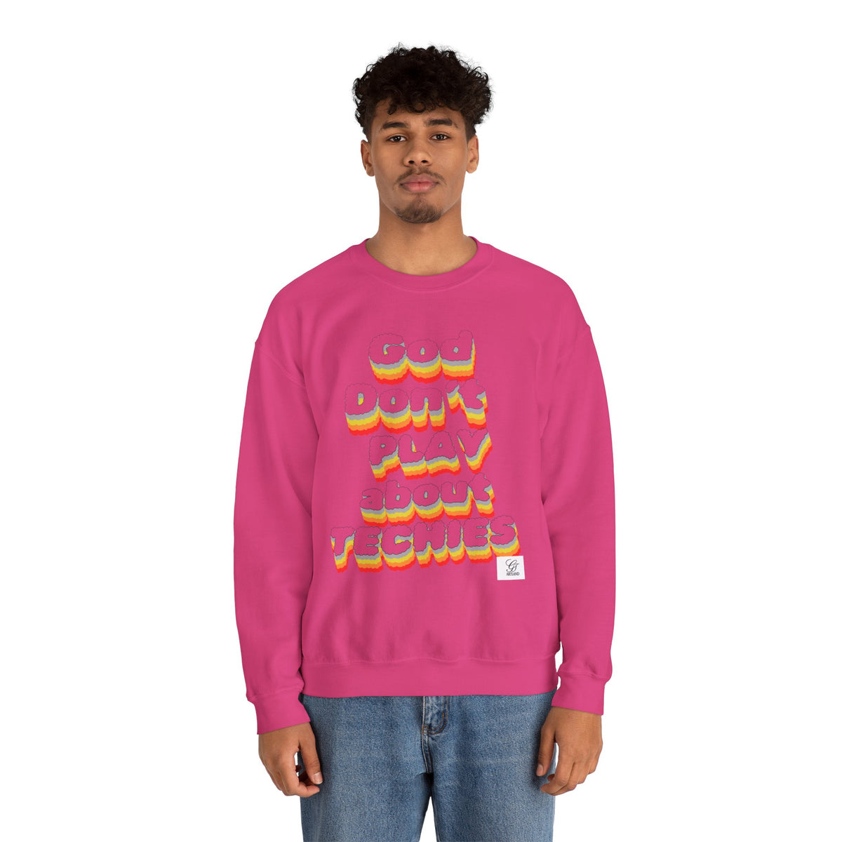 God Don't Play About Techies Unisex Crewneck Sweatshirt