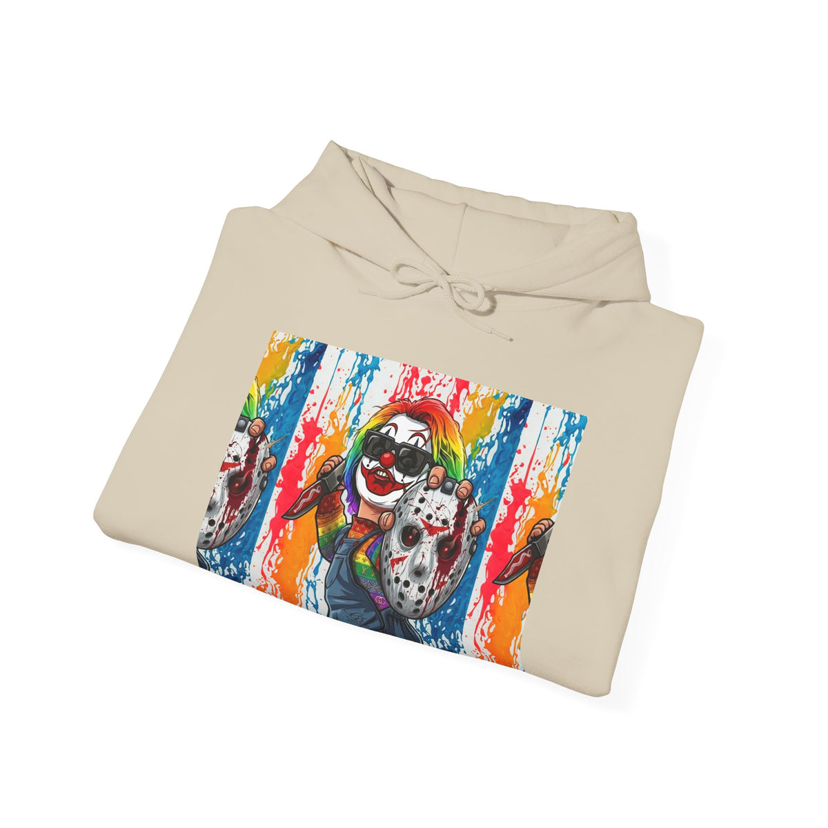Rainbow Slasher Unisex Heavy Blend Hooded Sweatshirt by GT Artland