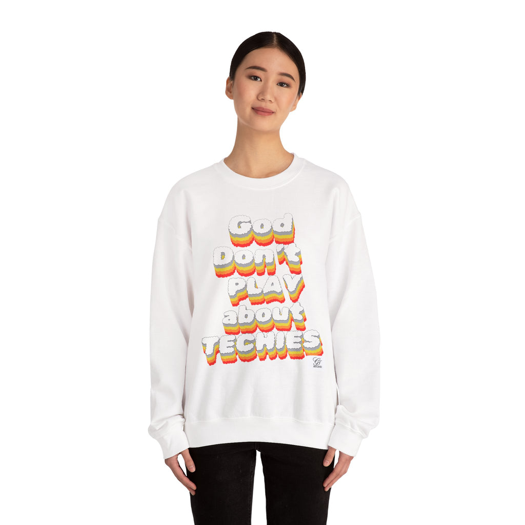 God Don't Play About Techies Unisex Crewneck Sweatshirt