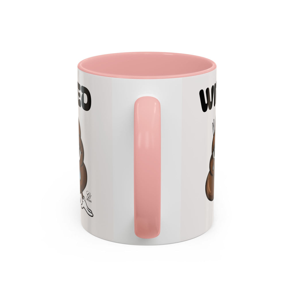 Wired Coffee Mug — Funny Poop Emoji Design Accent Mug (11/15 oz) by GT Artland