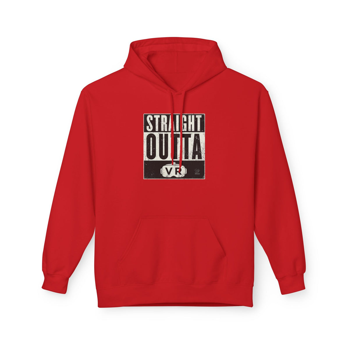 Straight Outta VR Hoodie | Retro Block Text Virtual Reality by GT Artland