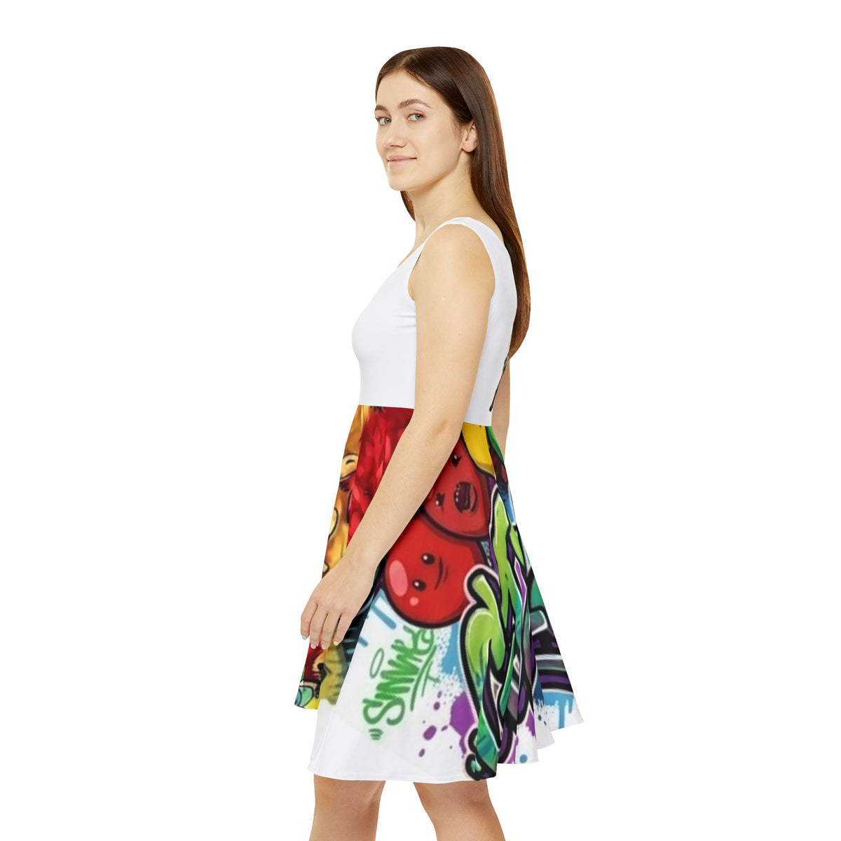 Clown Graffiti Dress - Skater Dress by GT Artland