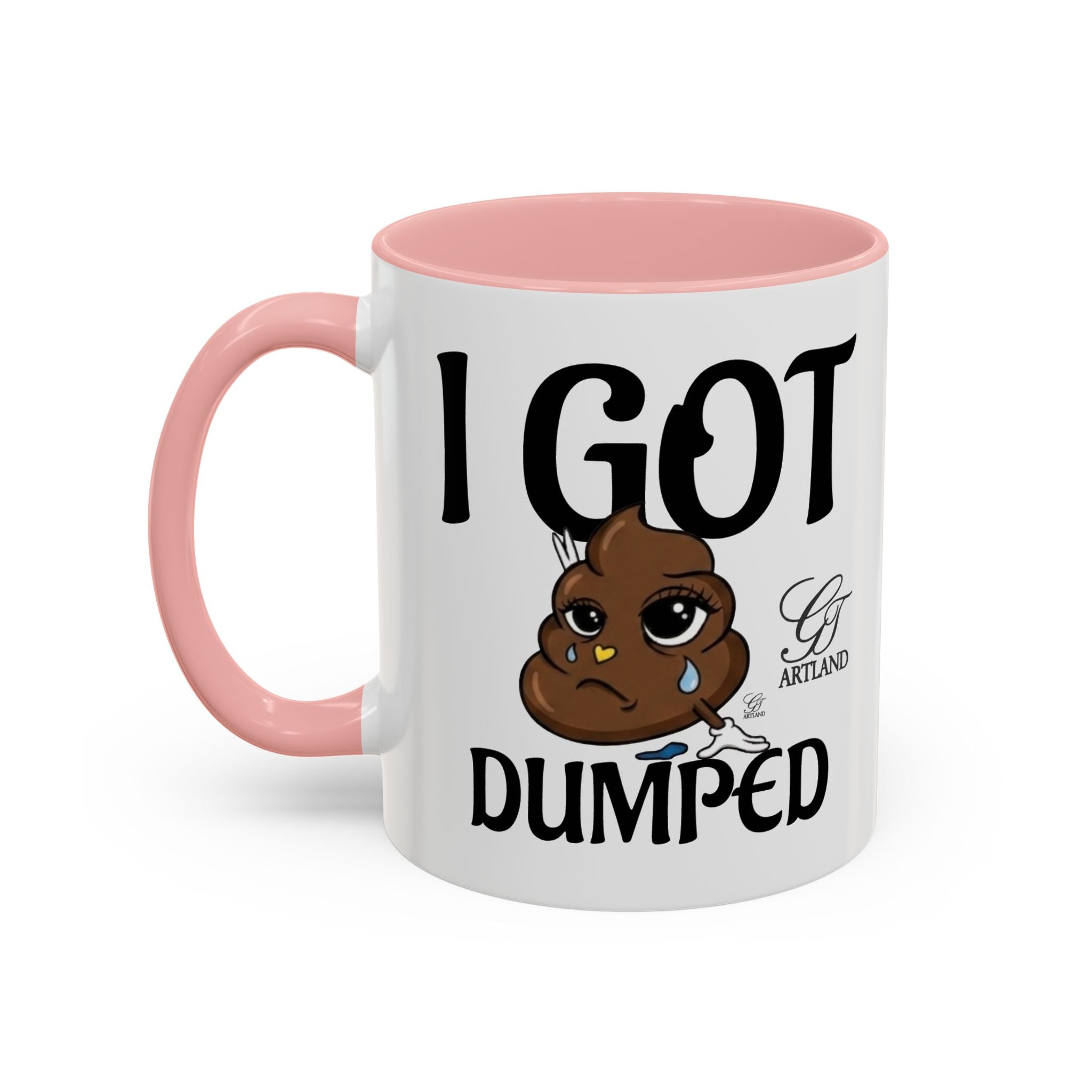 Copy of Funny Sad Poop Mug - "I Got Dumped" Accent Coffee Cup