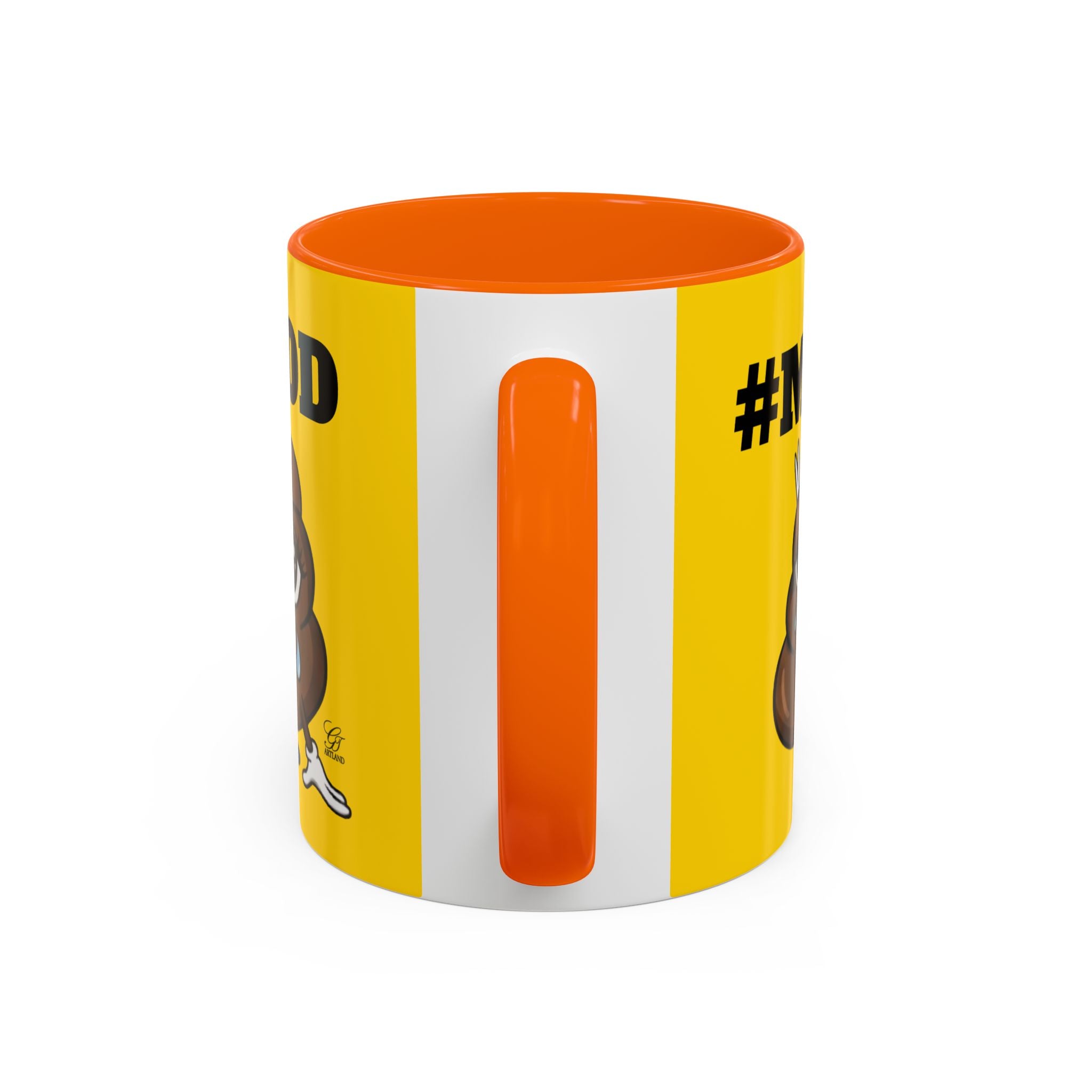 #MOOD Poop Emoji Accent Coffee Mug Yellow Edition — Funny 11/15oz Novelty Mug by GT Artland