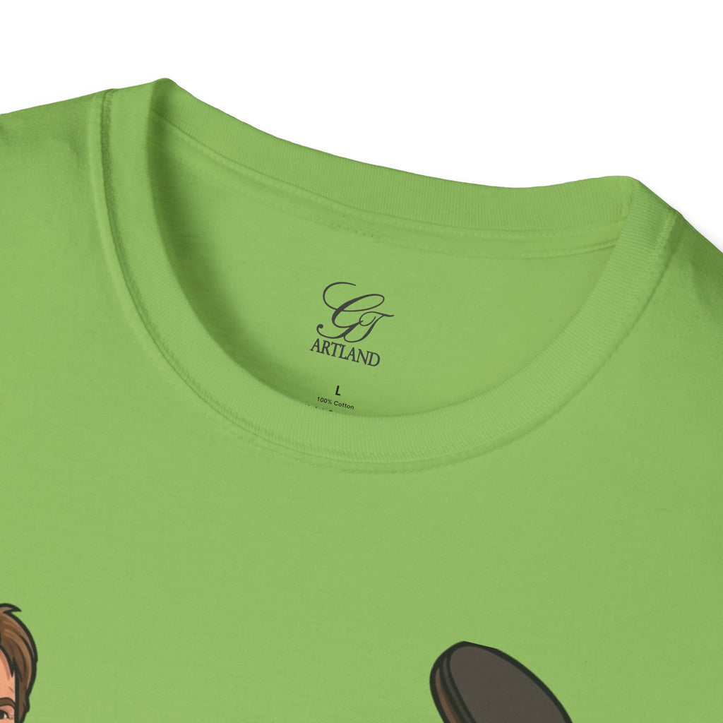 Chuck Norris Kick Illustration T-Shirt | I'll Kick Your Butt text by GT Artland