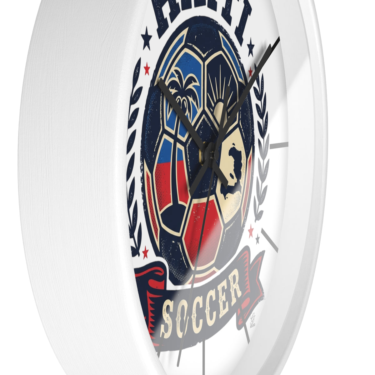 Haitian Soccer Ball Wall Clock
