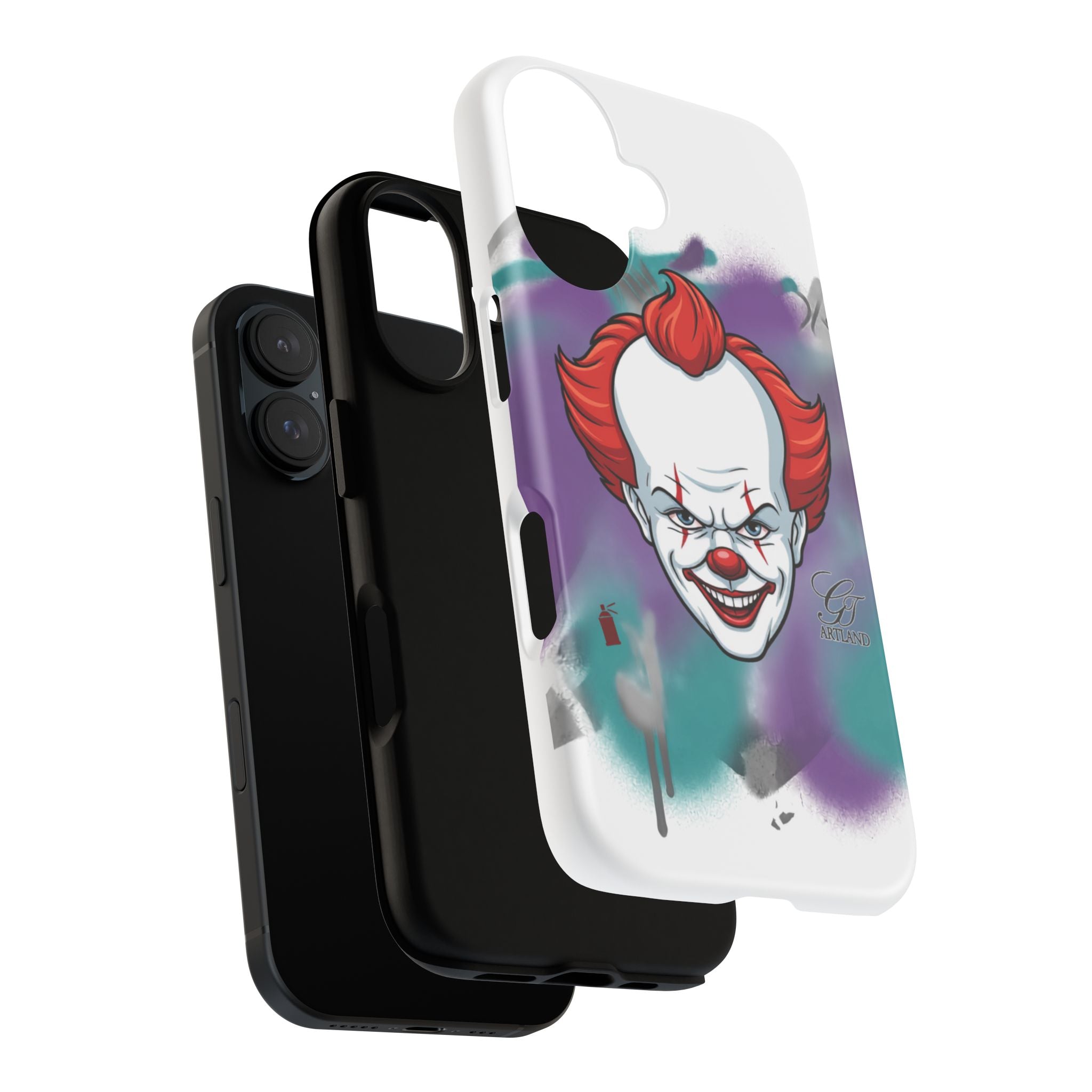 Scary Clown Phone Case | Tough iPhone Case, Horror by GT Artland