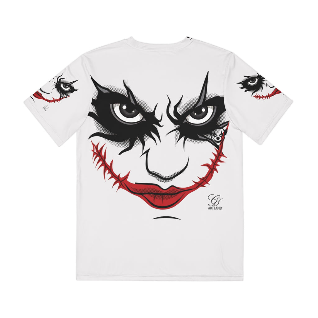 Evil Clown Horror Halloween Designer Men's Polyester Tee by GT Artland