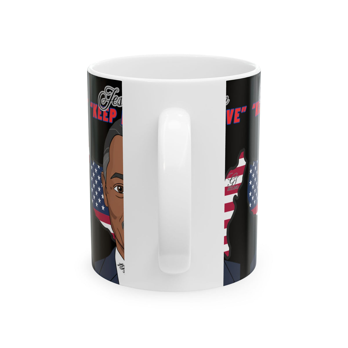 "Jesse Jackson Legacy Portrait Ceramic Mug - Keep Hope Alive" By GTArtland