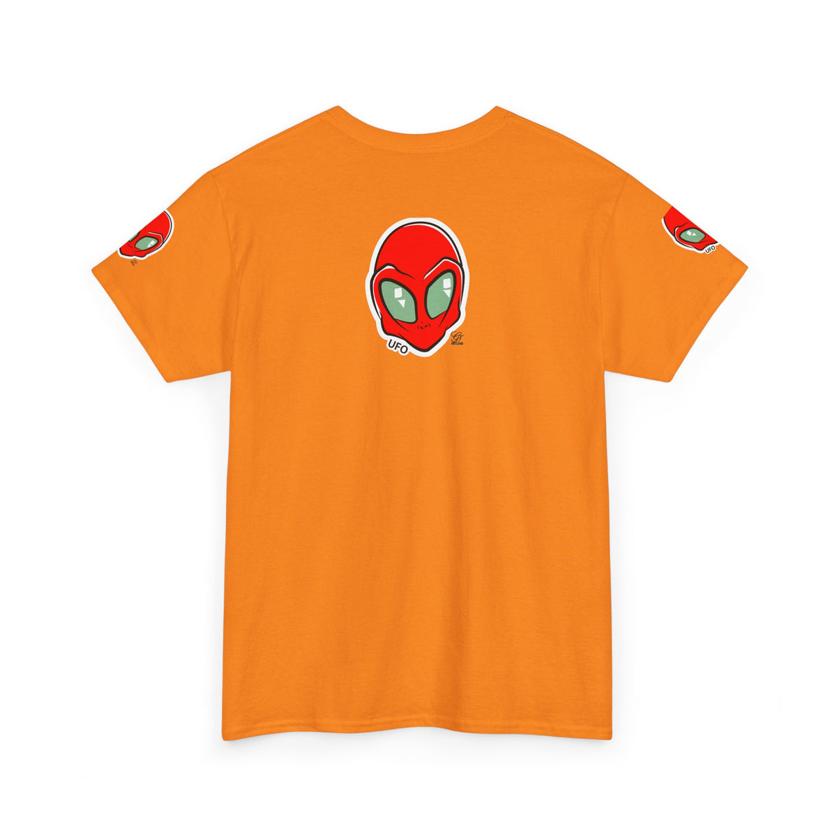 Red Alien Head UFO Tee | Retro Space Graphic T-Shirt