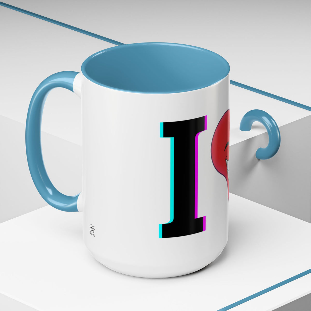 Winking Heart Graphic Mug | Accent Coffee Mug 11oz 15oz
