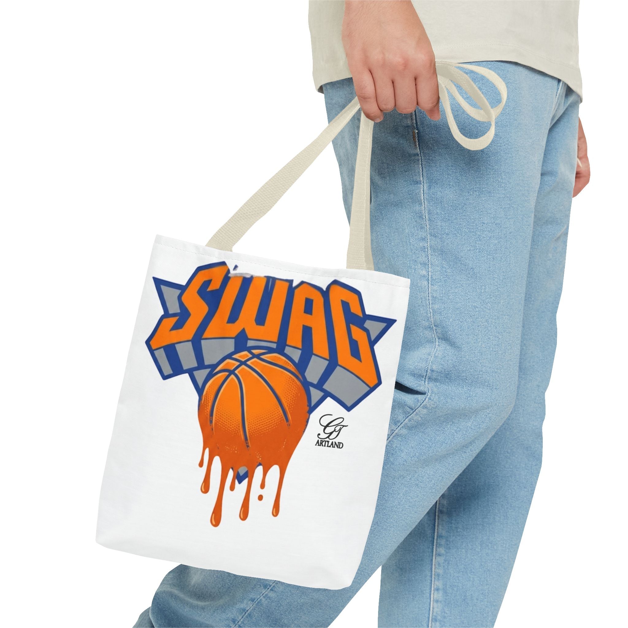 Swag Dripping Basketball tote bag | Sports Graphic Tote by GT Artland