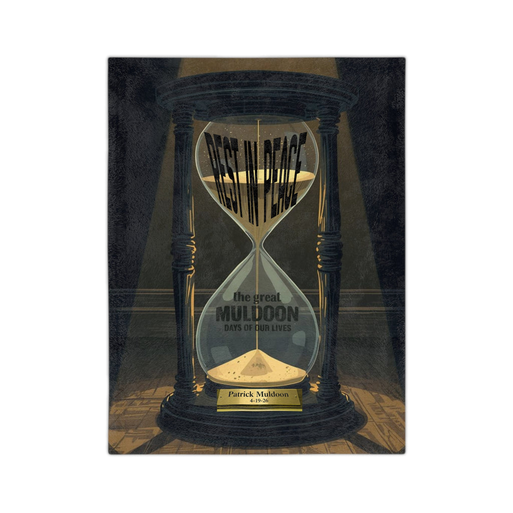 Patrick Muldoon Hourglass Velveteen Blanket Souvenir