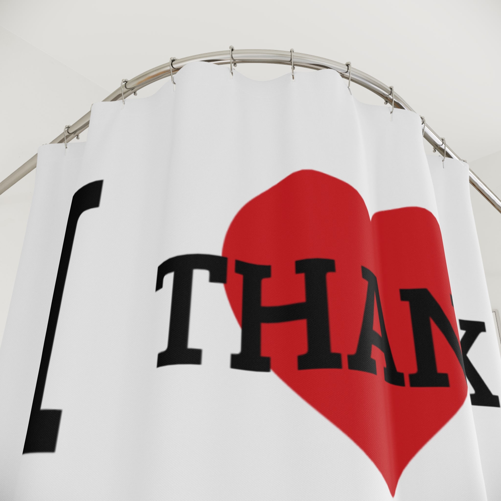 Copy of I Heart Thank God Shower Curtain | Religious Bathroom Decor by GT Artland