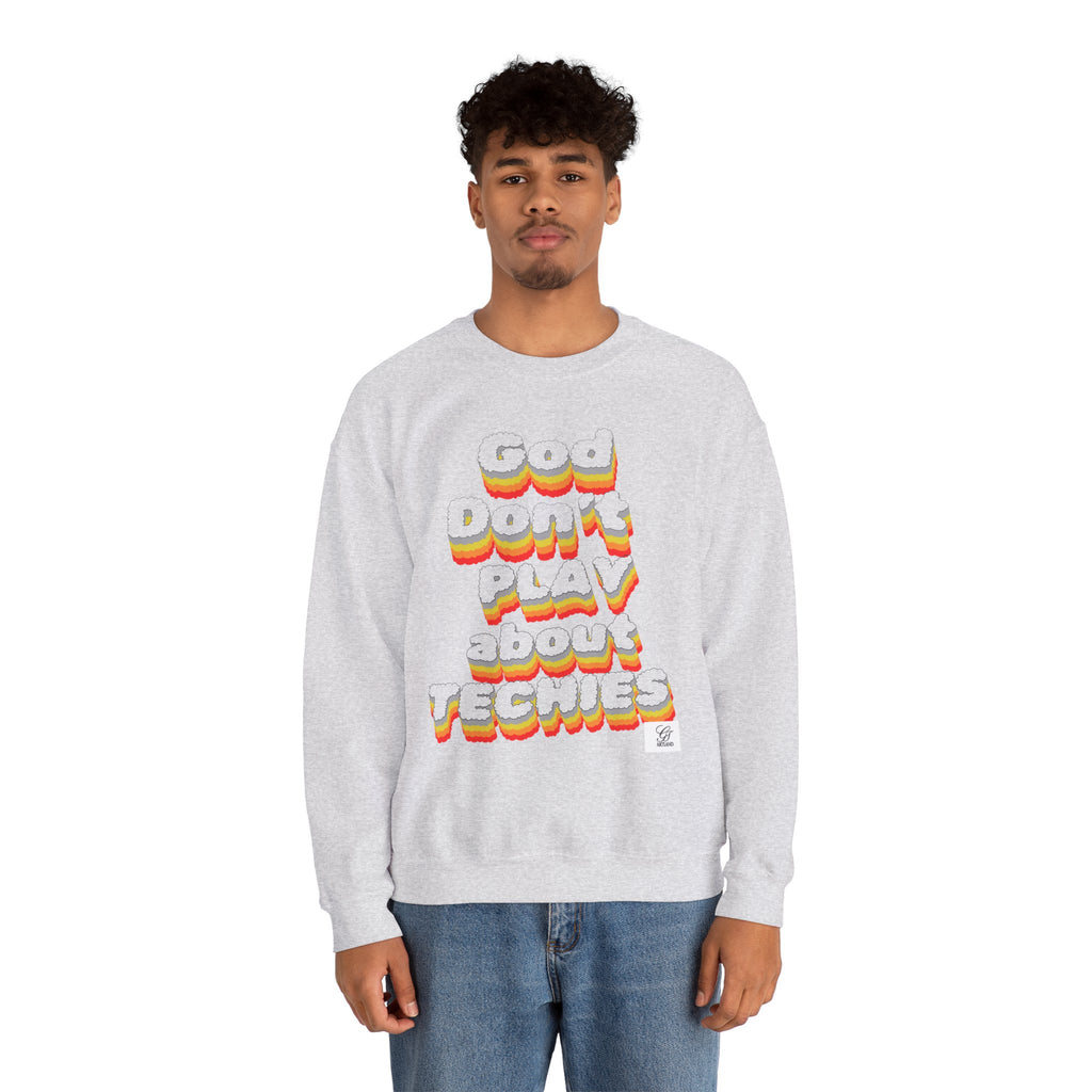 God Don't Play About Techies Unisex Crewneck Sweatshirt