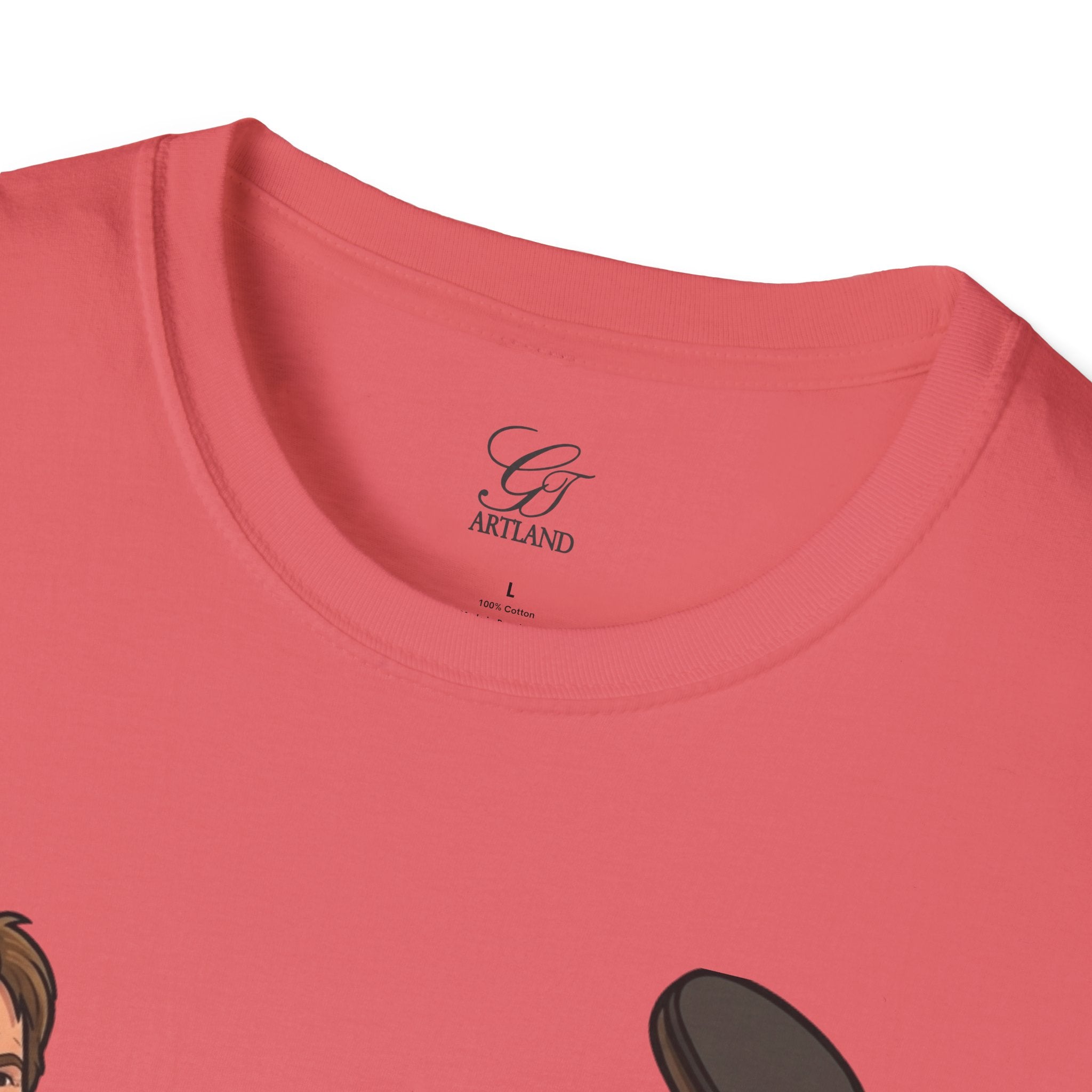 Chuck Norris Kick Illustration T-Shirt | I'll Kick Your Butt text by GT Artland