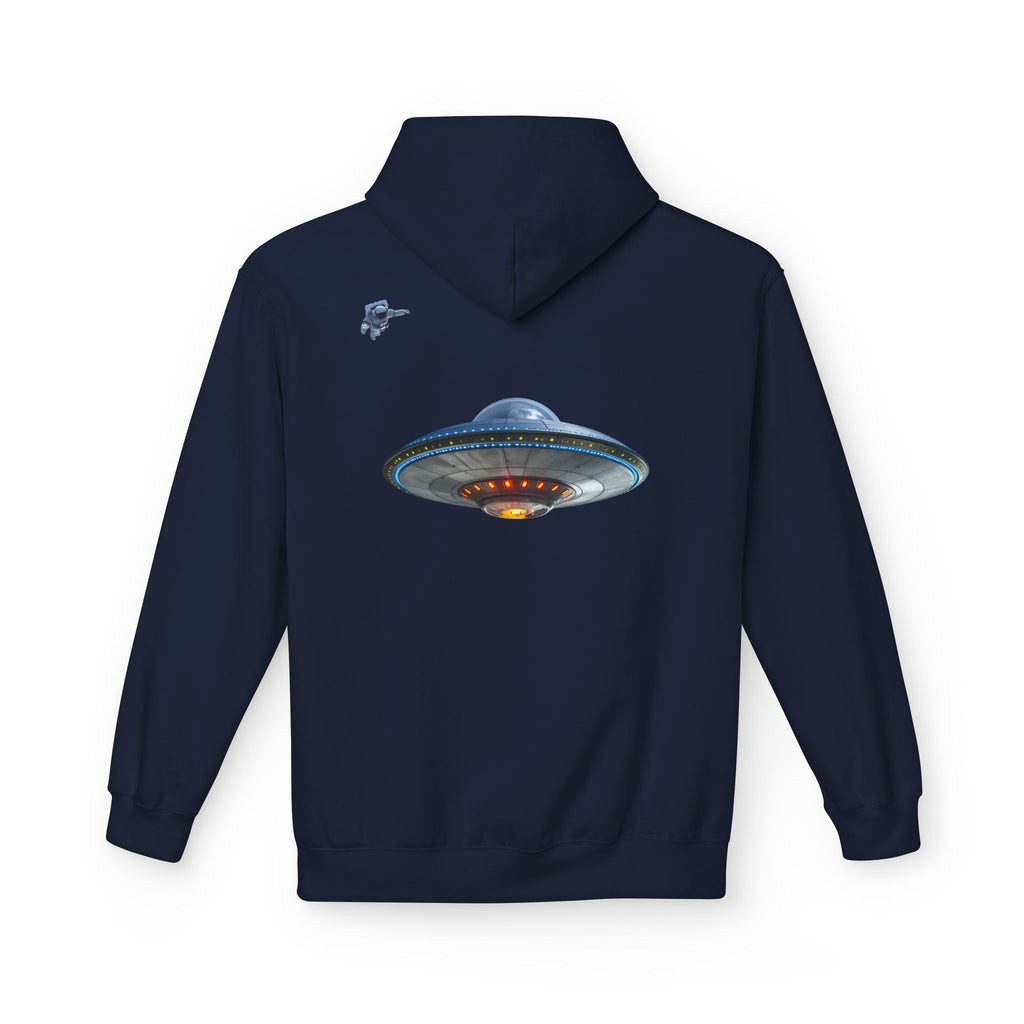 Retro UFO Spaceship Hoodie | Paranormal Alien Abduction Design