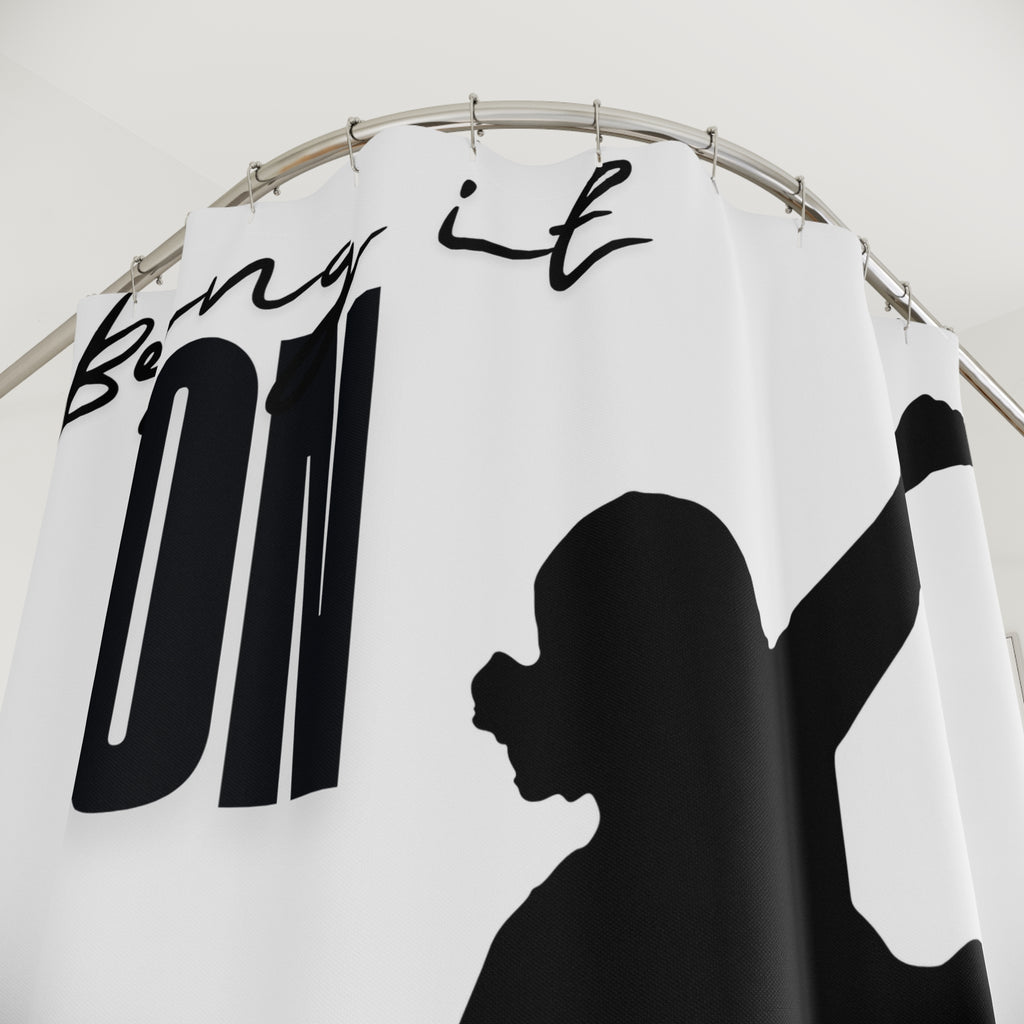 Daring Skateboarder Bring It On Shower Curtain | Bathroom Decor