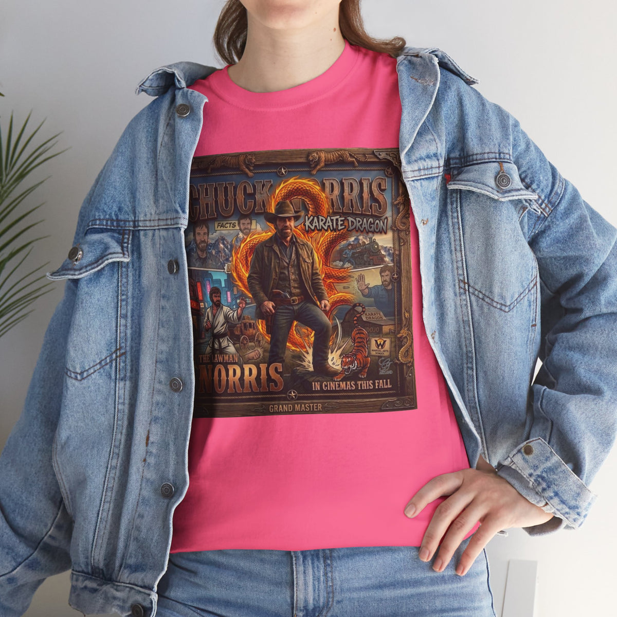 Retro Action Movie Poster T-Shirt | Vintage Fighter Hero Tee