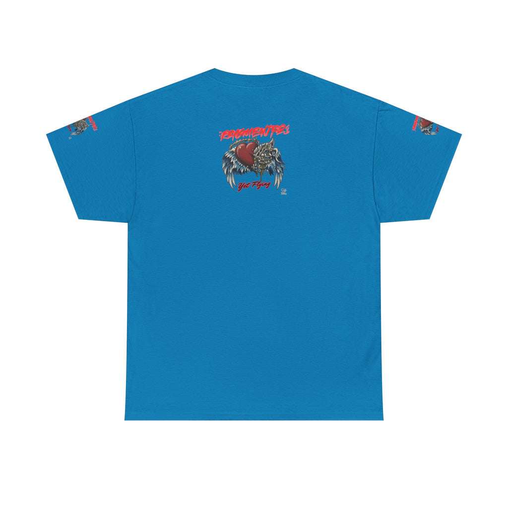 Fragmented Heart Wings tee | Broken Heart with Wings graphic