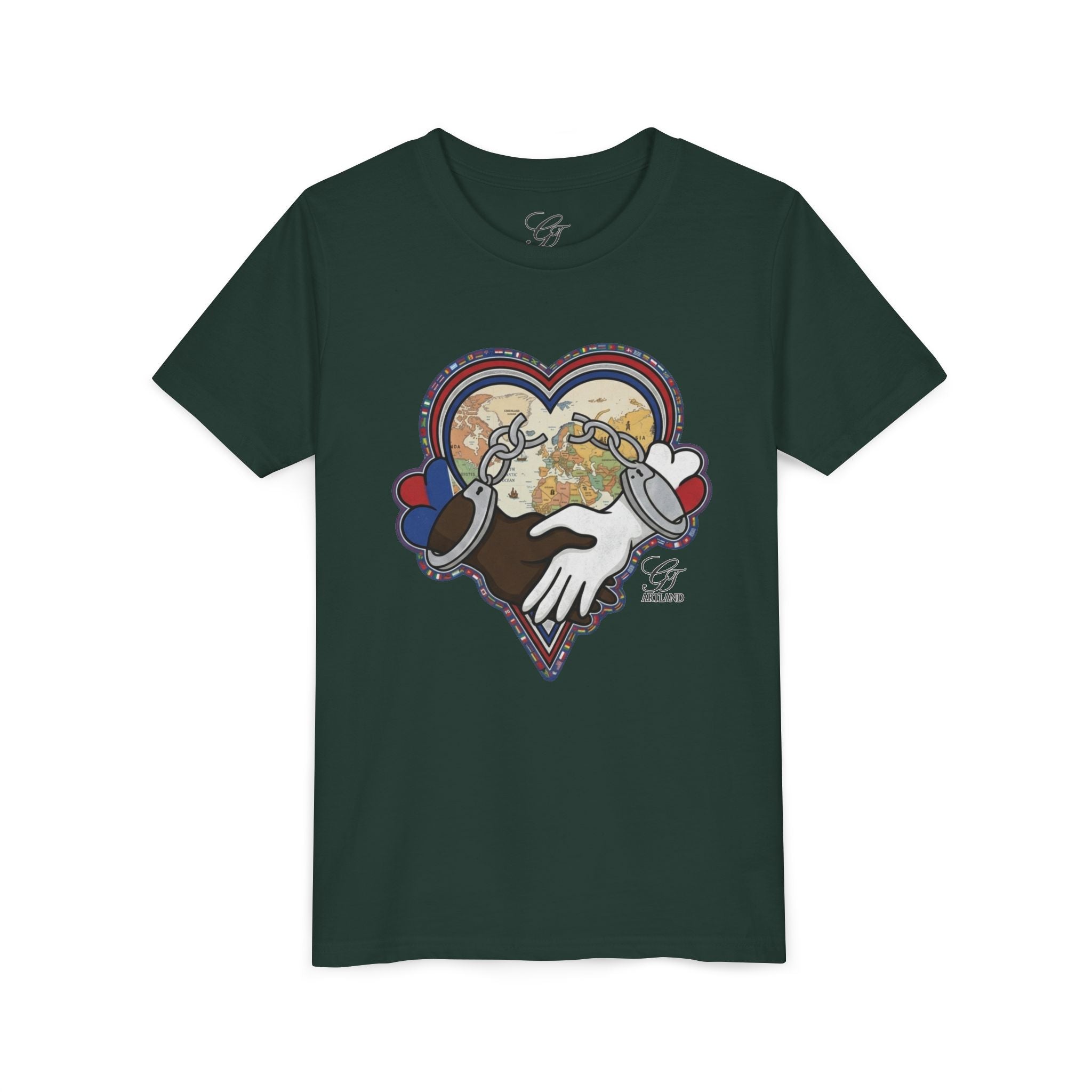 Heart Hands Graphic Tee | Youth Short Sleeve Tee by GT Artland