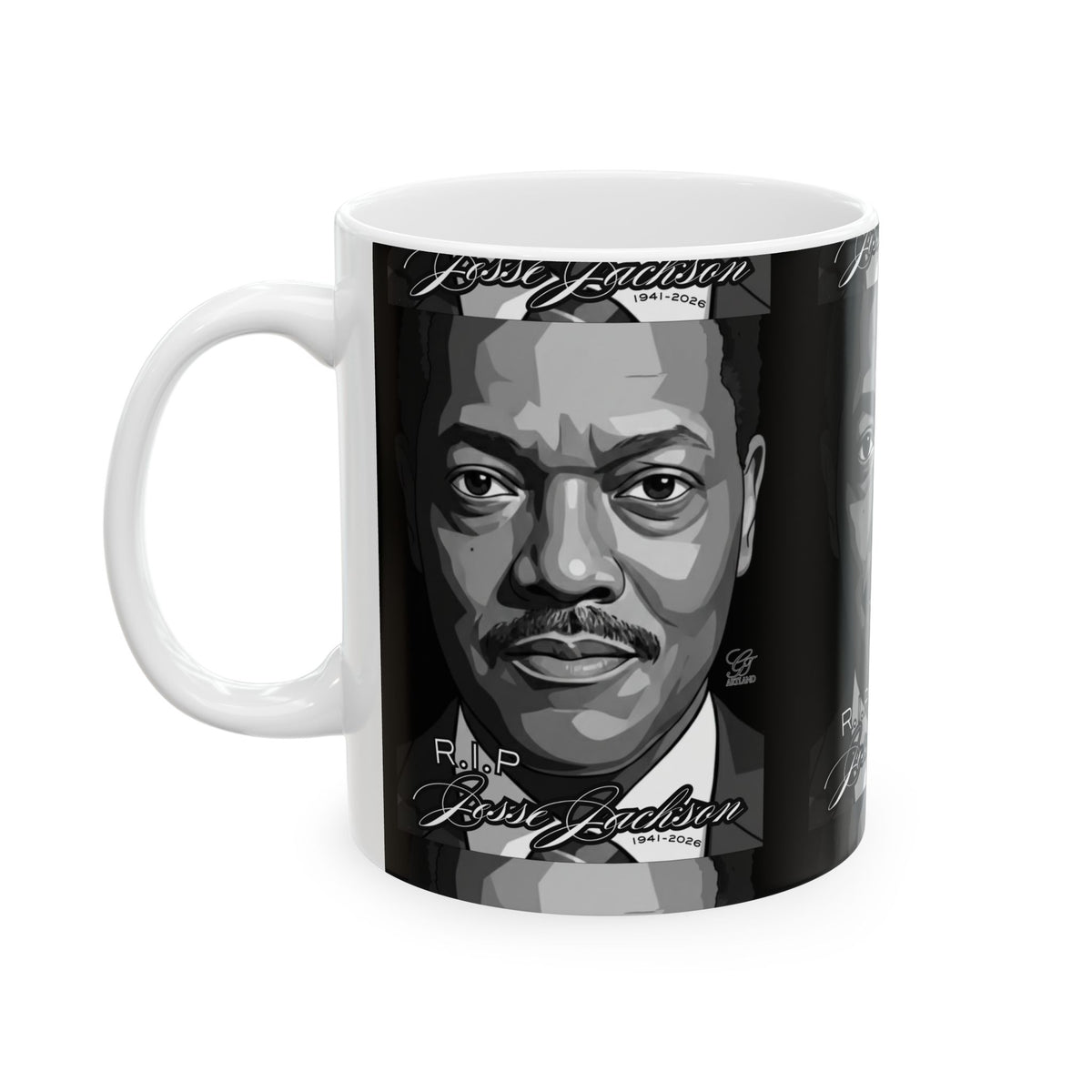 Jesse Jackson Legacy Black and White Ceramic Mug