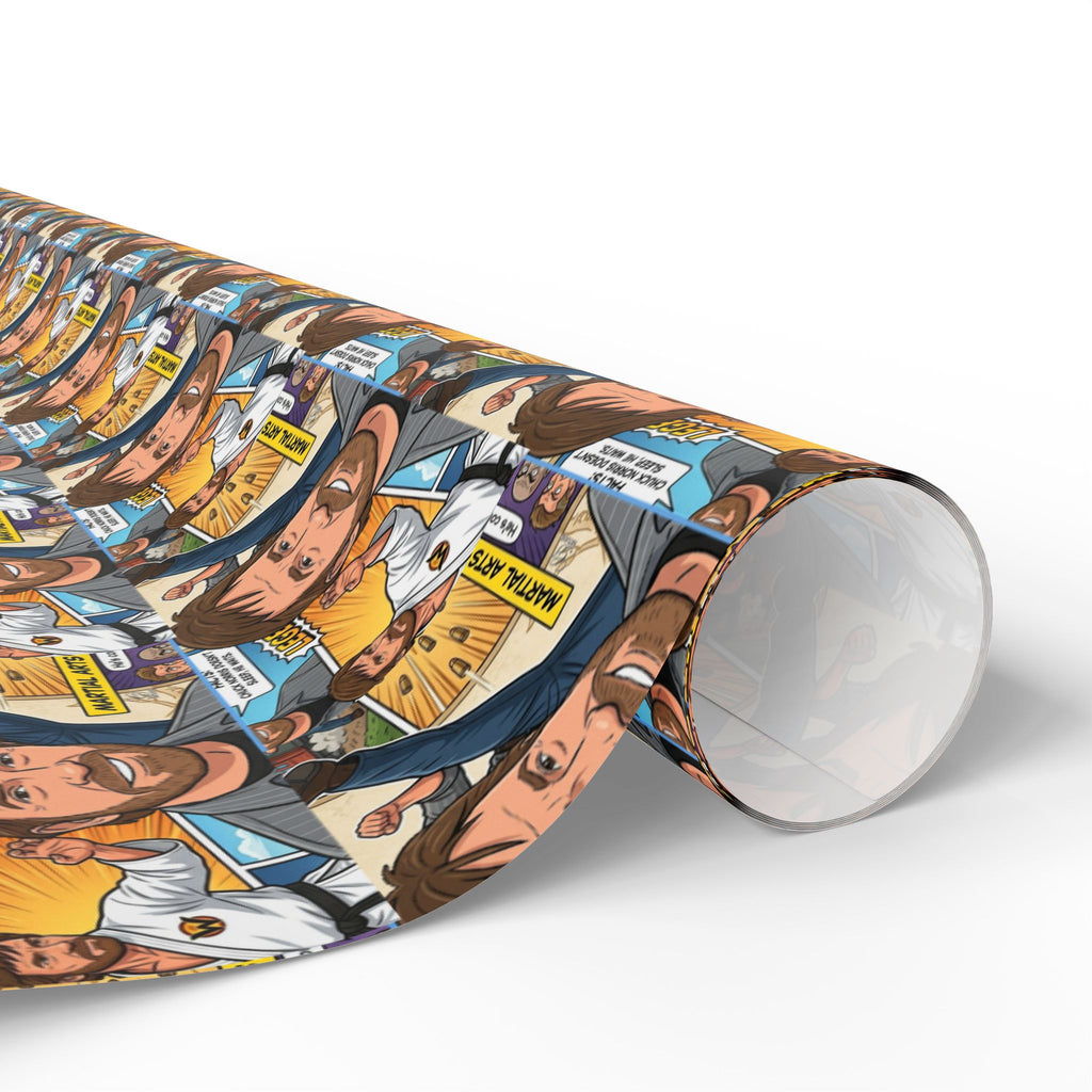 Chuck Norris Comic Strip Wrapping Paper