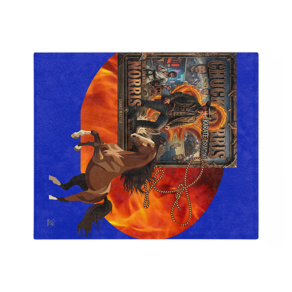 Chuck Norris Velveteen Microfiber Horse Blanket