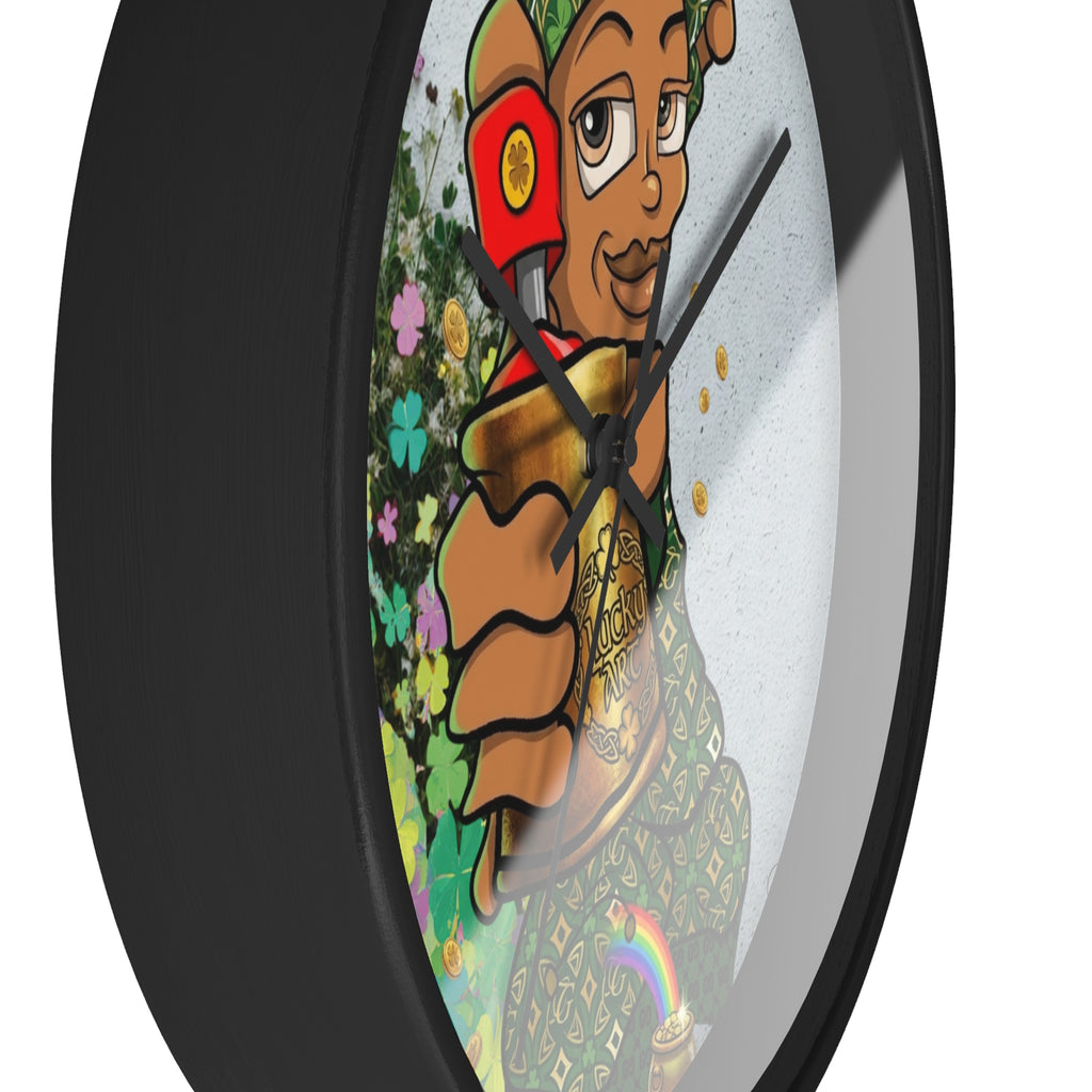 Spray Paint Kid Wall Clock