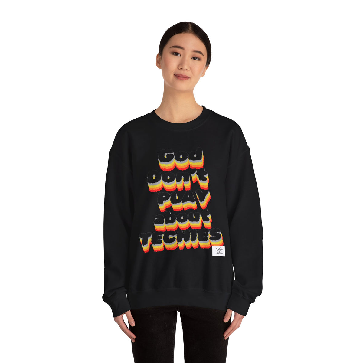 God Don't Play About Techies Unisex Crewneck Sweatshirt
