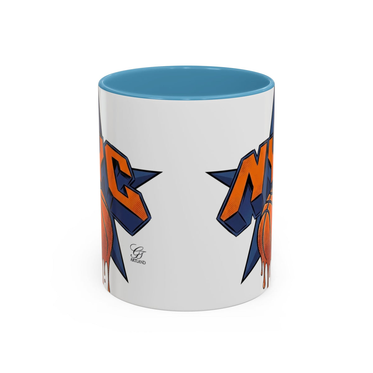 NYC  New York Champions Basketball Drip Mug | Accent Coffee Mug 11oz 15oz by GT Artland