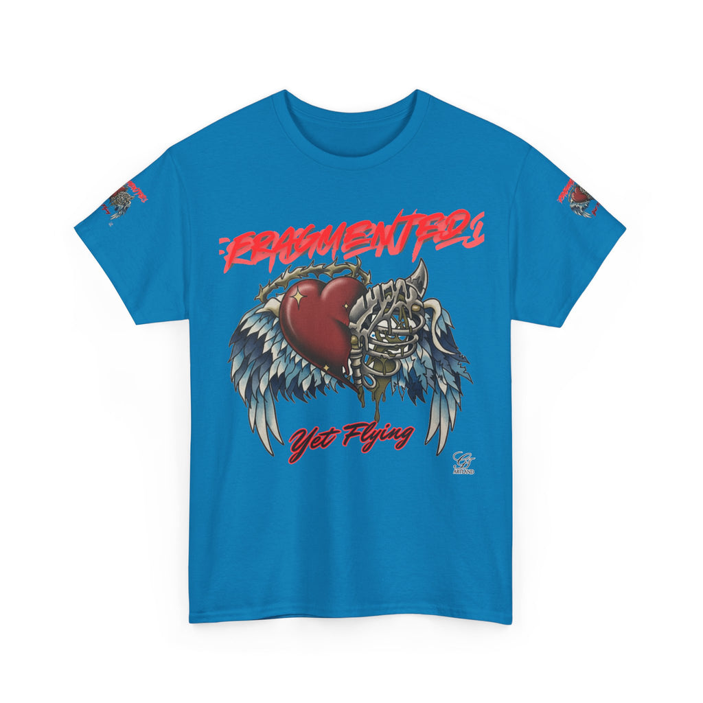 Fragmented Heart Wings tee | Broken Heart with Wings graphic