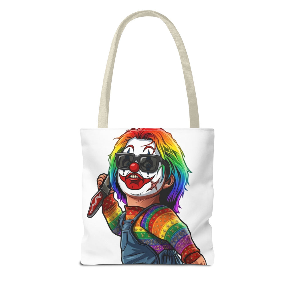Rainbow Slasher Horror Tote Bag by GT Artland
