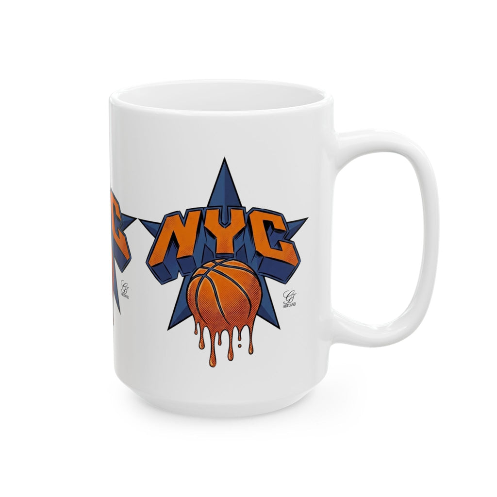 NYC Dripping Basketball mug | Ceramic Coffee Mug by GT Artland